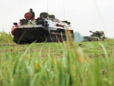 Украинские артиллеристы провели учения. Фоторепортаж