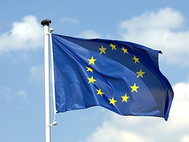 Над Запорожской облгосадминистрацией подняли флаг Европы