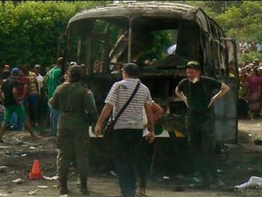 В Колумбии жертвами пожара в автобусе стали 32 ребенка