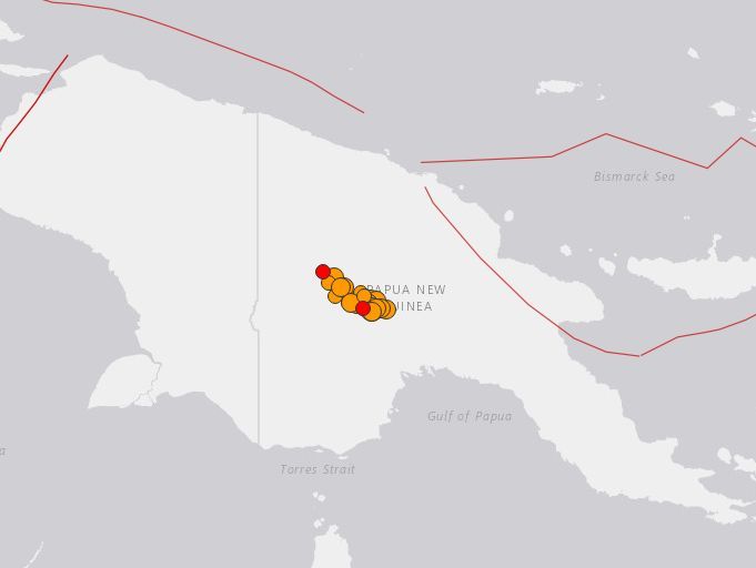 В Папуа &ndash; Новой Гвинее жертвами землетрясения стали по меньшей мере 30 человек