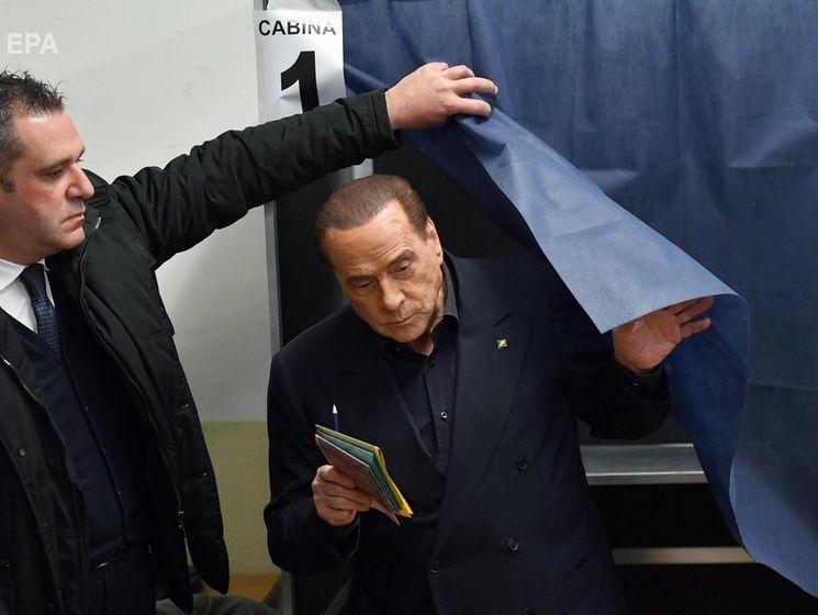 На парламентских выборах в Италии больше всего голосов получил блок правых партий Берлускони