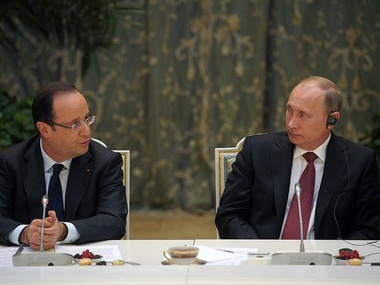 Олланд, Меркель и Путин выразили заинтересованность в мирном проведении выборов в Украине