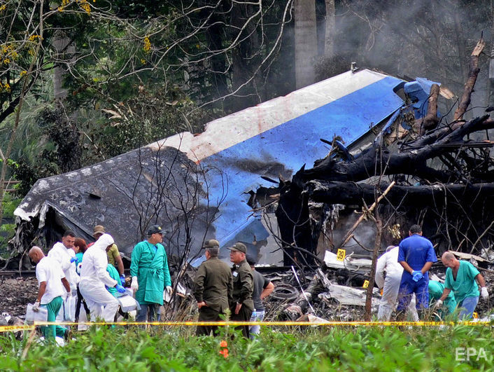 Жертвами авіакатастрофи на Кубі стали жителі Аргентини, Мексики і Західної Сахари