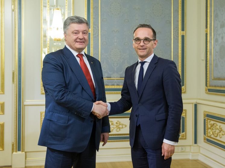 Порошенко обсудил с главой МИД Германии Маасом освобождение украинских политзаключенных и ввод миротворцев ООН на Донбасс