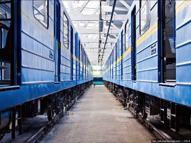 Около сотни киевских вагонов метро модернизируют по японским технологиям. Фоторепортаж