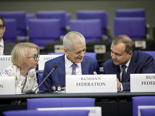﻿Російська делегація покинула засідання Парламентської Асамблеї ОБСЄ під час голосування щодо Берлінської декларації