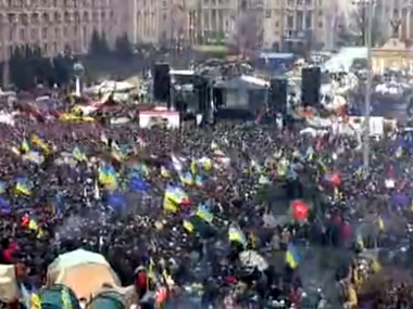 Оппозиция: Протесты продлятся минимум до 17 декабря, в этот день Янукович намерен подписать соглашение о входе в Таможенный союз