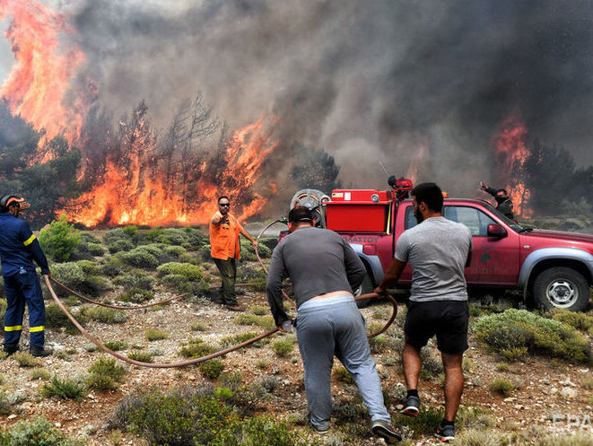﻿Кількість жертв лісових пожеж у Греції зросла до 87