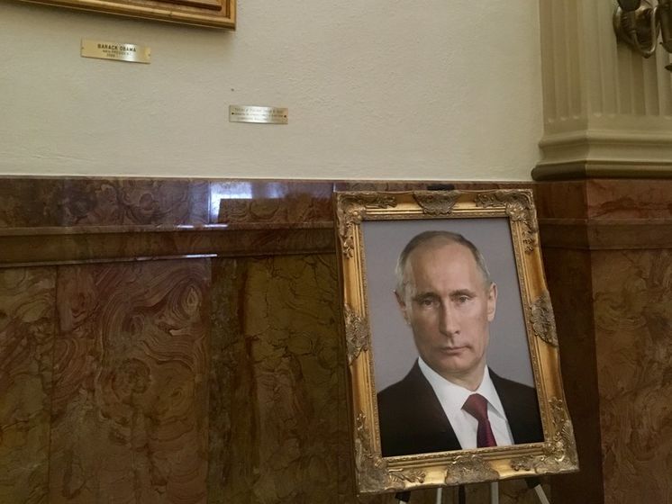 ﻿Невідомий установив у Капітолії штату Колорадо портрет Путіна