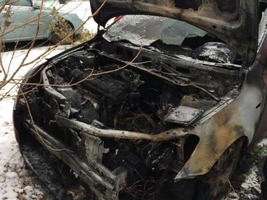 В Ужгороде активисту Евромайдана сожгли автомобиль