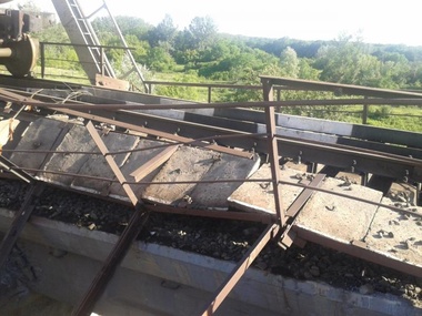 В Запорожской области восстановили взорванный террористами мост