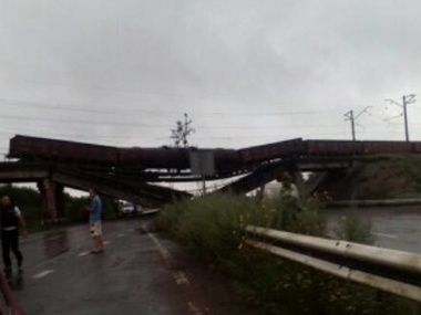 В Донецкой области взорвали железнодорожный мост