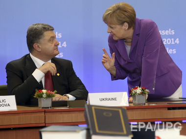 Меркель и Олланд пообещали Порошенко заставить Россию повлиять на сепаратистов