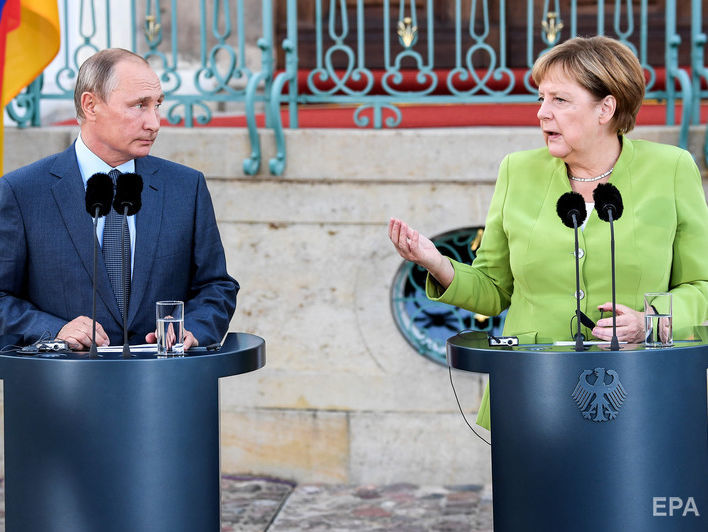 ﻿"Німеччина готова тут нести відповідальність". Меркель має намір обговорити з Путіним введення на Донбас миротворців ООН