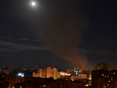 В Киеве ночью горел радиорынок. Фоторепортаж
