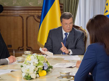 Интервью Януковича: ключевые моменты