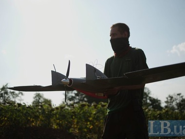 Бойцы "Донбасса" в зоне АТО используют беспилотник "Фурия" для разведки позиций террористов. Фоторепортаж