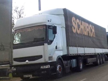 В Херсонской области на въезде в оккупированный Крым образовалась пробка из грузовиков