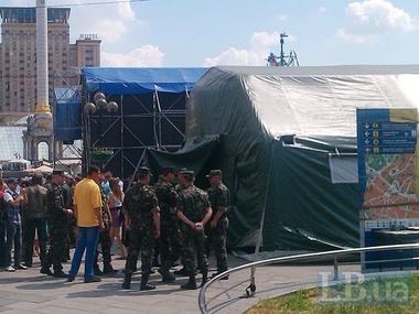 Нацгвардия проводит мобилизацию на Майдане