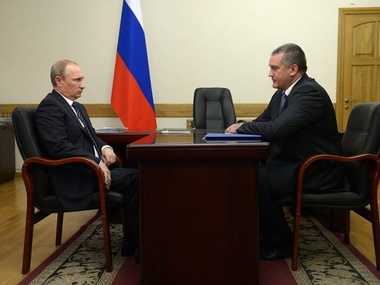Путин встретился с самопровозглашенными властями Крыма в Севастополе