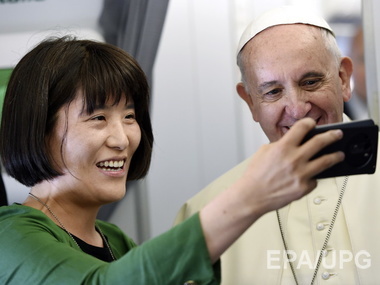 Впервые за 25 лет Папа Римский прибыл в Южную Корею. Фоторепортаж