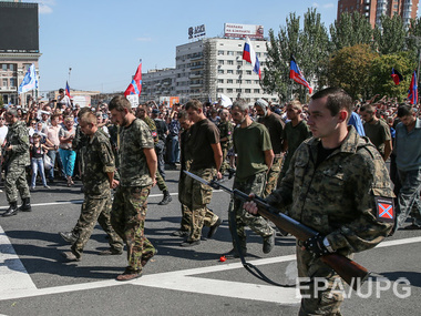 Стець: Под видом украинских военнопленных в Донецке "маршировали" боевики