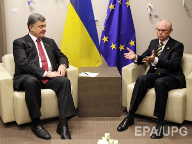Ромпей заверил Порошенко, что ЕС даст справедливую и адекватную оценку действиям РФ в Украине