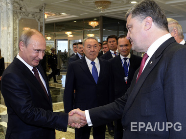 Порошенко и Путин согласовали координацию действий по поддержке режима прекращения огня