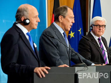 Главы МИД Германии, Франции и России обсудили ситуацию в Украине без участия Киева