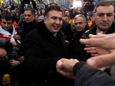 Саакашвили поздравил всех с 2014 годом на украинском языке