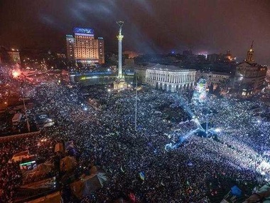 Новый год на Майдане встретило около двух миллионов человек