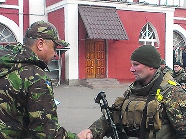 Рота спецназначения Нацгвардии вернулась в Киев из зоны АТО. Фоторепортаж