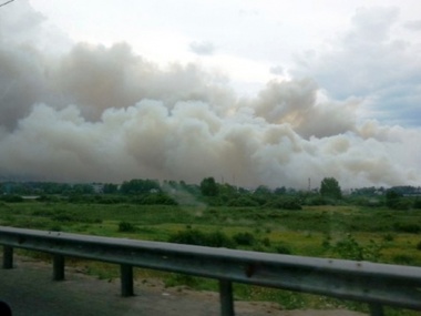 В Днепропетровской области из-за торфяных пожаров закрыли автотрассу