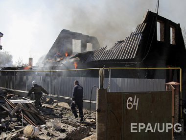 Горсовет: В результате ночного обстрела в Донецке уничтожено здание в районе аэропорта