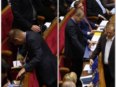 Активисты гражданского движения "Чесно" зафиксировали два случая кнопкодавства на сегодняшнем заседании парламента