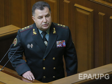 Полторак возмущен тем, что Рада не разрешила военнослужащим в зоне АТО участвовать в выборах