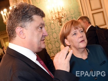 Порошенко обсудил с Меркель прогресс в газовых переговорах