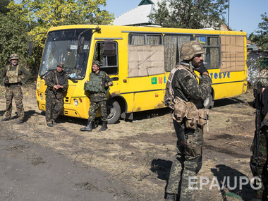 СНБО: Под Донецком сняли с автобуса водителя-главаря "ЛНР"
