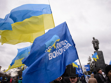 В Харькове второй день митингуют "за стабильность и Януковича"