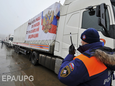 МЧС РФ: Грузовики, доставившие на Донбасс гуманитарную помощь, возвращаются в Ростовскую область