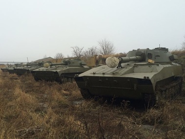 На защиту Украины поступили самоходные гаубицы 2С1 "Гвоздика". Фоторепортаж