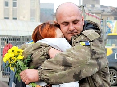 В Одессу вернулись бойцы отдельной механизированной бригады из зоны АТО. Фоторепортаж