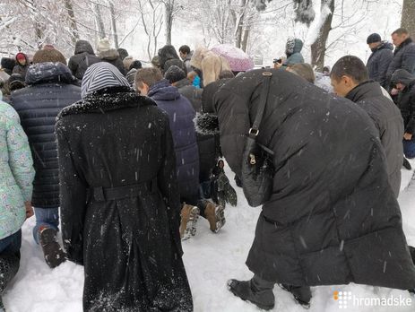 Прихожане УПЦ МП у Верховной Рады протестовали против объединительного собора