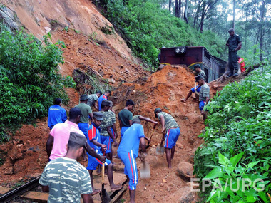 На Шри-Ланке минимум 39 человек погибли из-за наводнения и оползней
