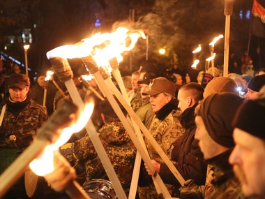 МВД: В киевском шествии в честь Бандеры участвовало 2,5 тыс. человек, происшествий не было