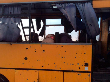 ОБСЕ: Автобус под Волновахой был обстрелян с северо-востока