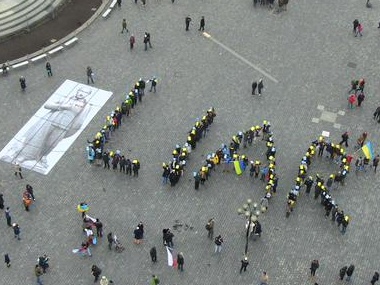 В Праге проходит митинг против российской агрессии на Донбассе