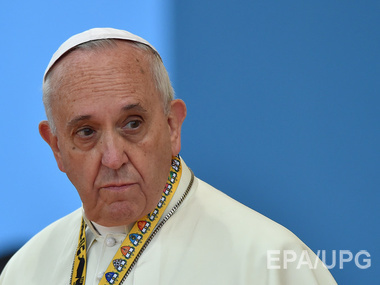 Папа римский призвал к диалогу и прекращению огня на Донбассе