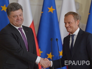 Порошенко и Туск скоординировали позиции перед заседанием совета Евросоюза на уровне глав МИД