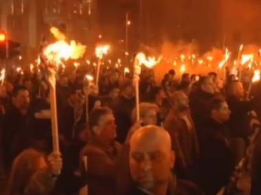 В Афинах прошла манифестация ультраправых: радикалы съехались со всей Европы